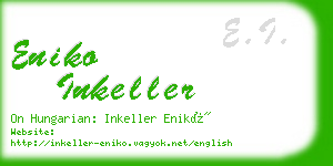 eniko inkeller business card